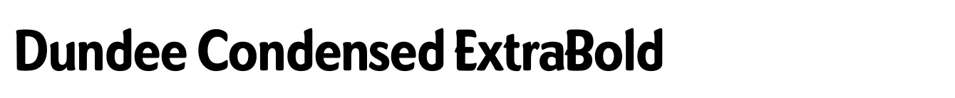 Dundee Condensed ExtraBold